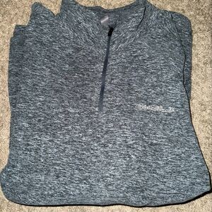 Eddie Bauer Gray Quarter-Zip Sweatshirt